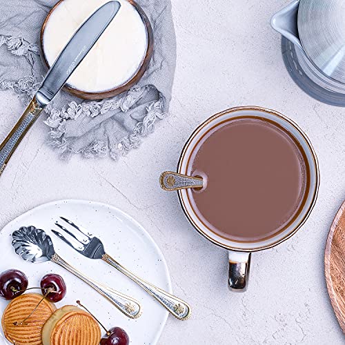 Royal-Family-Collection-72-Piece-Fine-Flatware-Silverware-Set-with-Gift-Carrying-Case-Elegant-Design-Serves-Parties-12-people-Perfect-Housewarming-Graduation-for-Loved-Ones-Gold