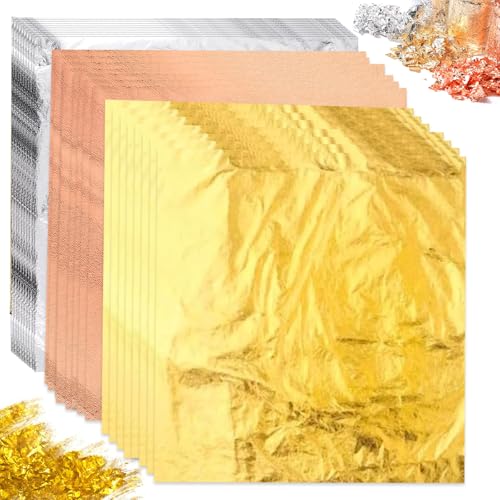 150 Pcs Gold Leaf Sheets for Art and Crafts