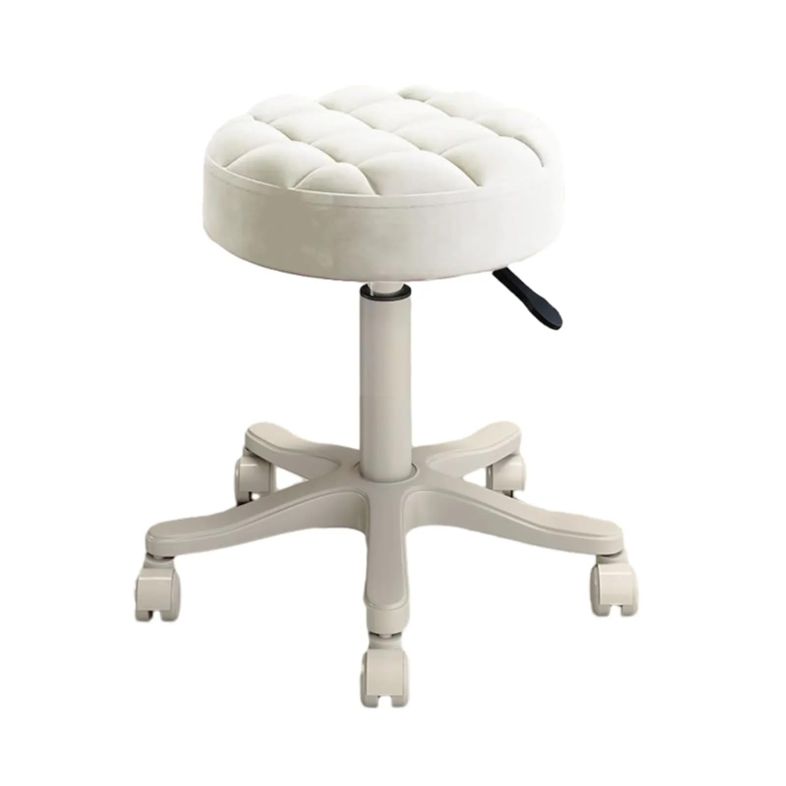 Tabouret pivotant réglable blanc pour votre salon de coiffure et bureau