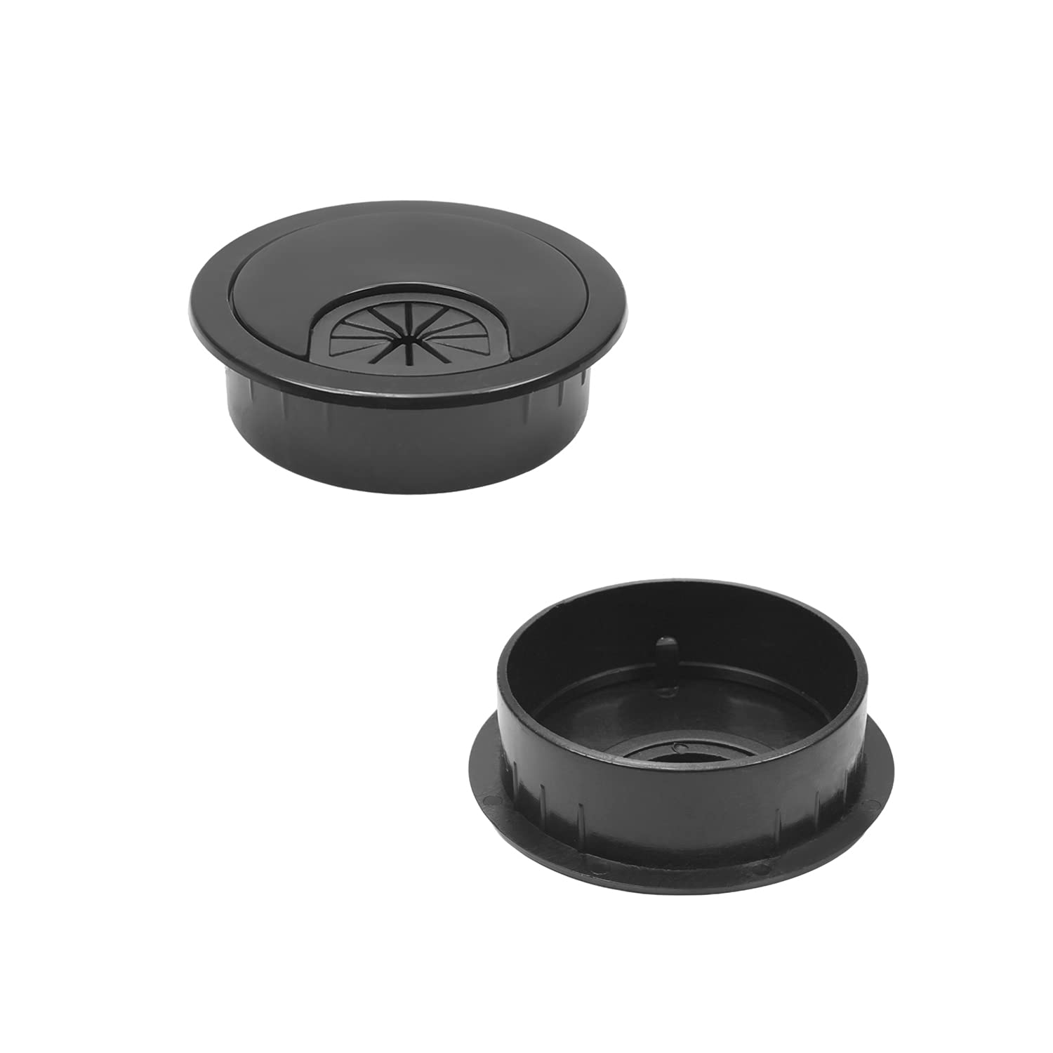 10 Stück Kabelösen 58 Mm Aus ABS – Kabellochabdeckung Für Schreibtisch, Büro & PC, Einfach Zu Installieren