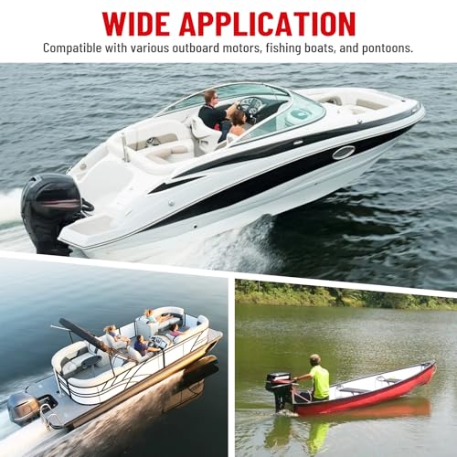 Racewill Boat Transom Saver, Outboard Wedge Motor Support, Boat Engine Support, Compatible with 3-Ram Hydraulic Trim/Tilt Systems for Outboard Motor, Boats, Pontoons and Canoes by Racewill - Used condition - Image 8