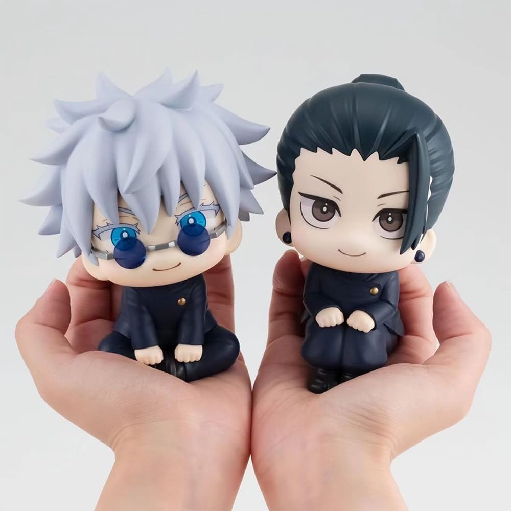 2Pcs Satoru Gojo/Suguru Geto Figura Estatua 9.94 Pulgadas Dibujos Animados Modelo Juguete Colección Adornos Regalo