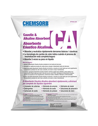 Image of CA - Caustic & Alkaline Neutralizing Absorbent, 5 Gal. Bag, SP70CA-L5B, Fast-Acting Base Neutralizer Absorbent, Safe Color Changing Technology, Silica Free Neutralizer of Caustic Alkalines