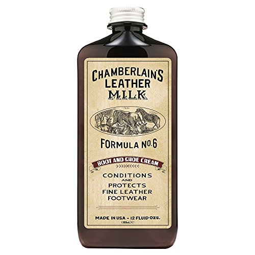 Leather Milk Leather Boot & Shoe Conditioner and Cleaner - No. 6 - All-Natural, Non-Toxic Shoe Care Cream Made in The USA. 2 Sizes. Includes Polishing Applicator Pad!