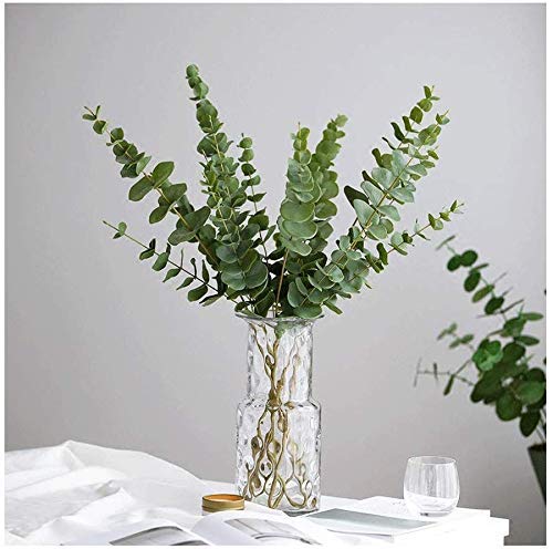 Vases en verre transparent avec bordure dorée élégante pour fleurs chic - 6