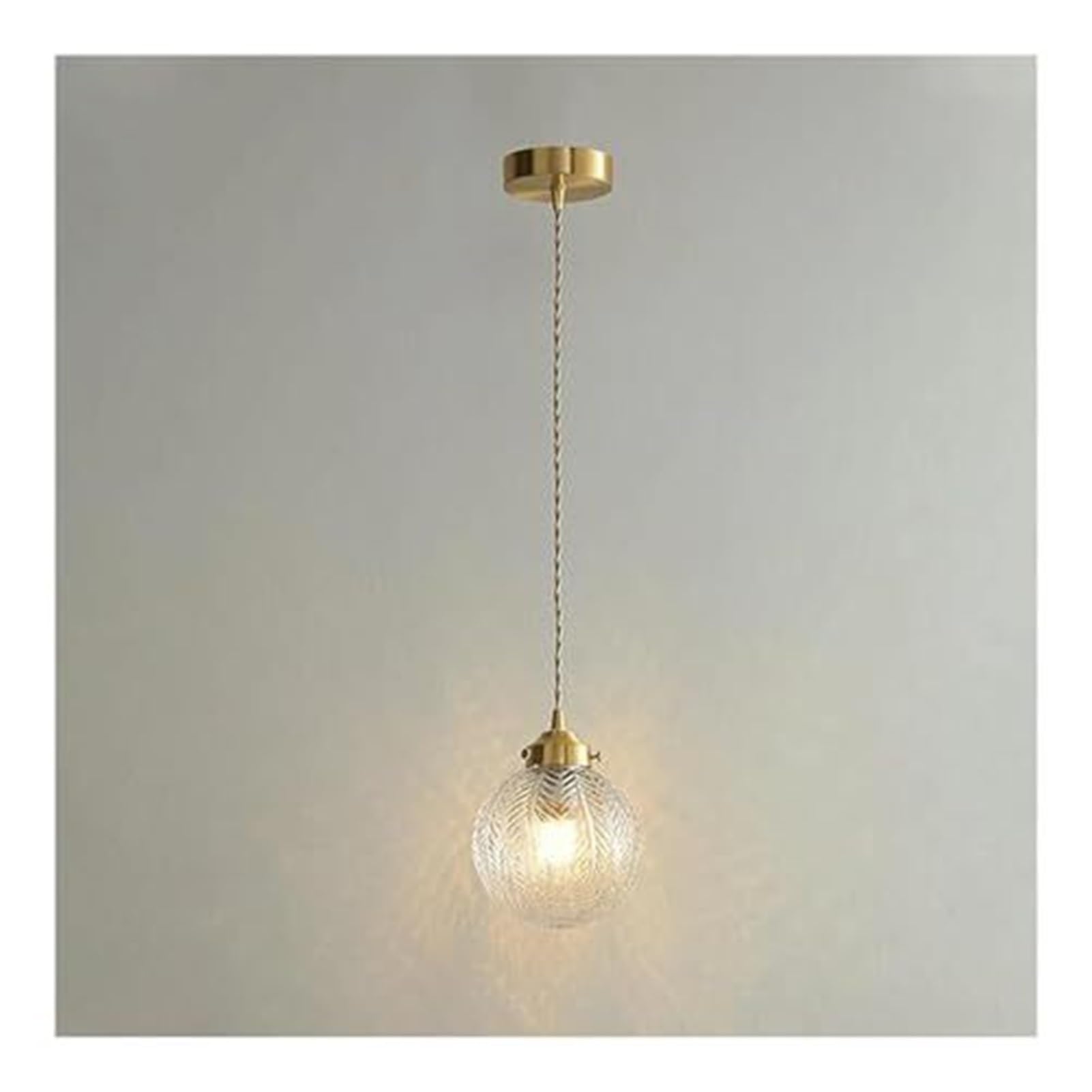 KBUUKYYXouy Modern Brass Gold Globe Blown Glass Pendant Lamp Chandelier Hanging Lighting Ceiling Fixture Mid Century Copper Accents for Kitchen Island(15cm)