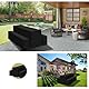 YMHPRIDE Schwarz Elastische Biertischhussen Bierbankhusse und Tischdecken-Set 3 TLG,50 cm Tischbreite,Bierzeltgarnituren 220 x 50 x 70 cm für Gartenbankett-Gartenmöbel.（3 Packungen）