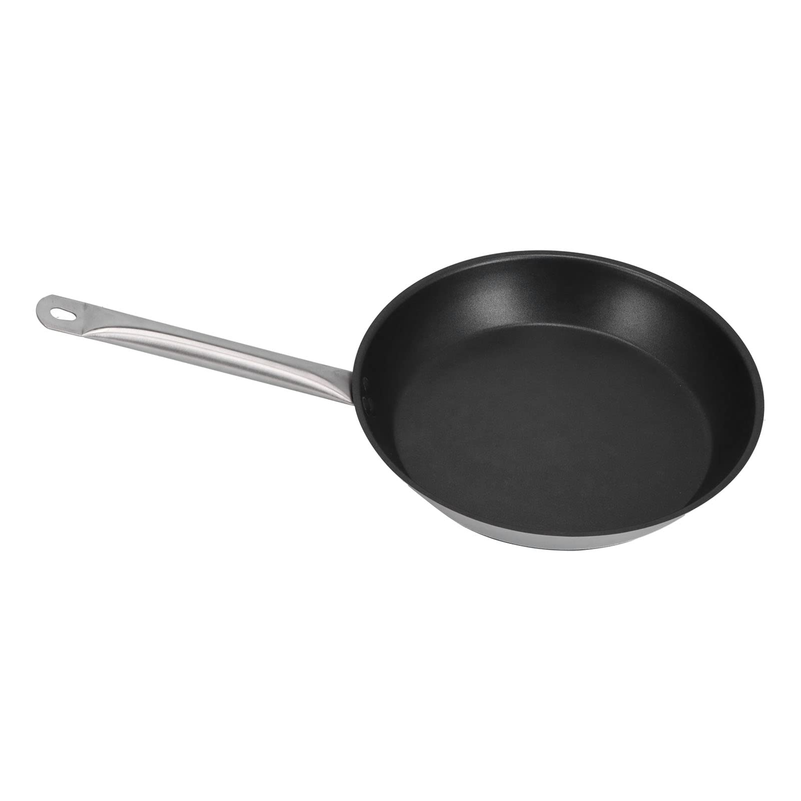 Patelnia ze Stali Nierdzewnej Nieprzywierająca Patelnia do Smażenia 30 Cm 11,8 Cala Stal 304 z Pojedynczym Uchwytem do Omletów i Naleśników Indukcyjnej Gazowej Kuchenki Elektrycznej Kuchnia