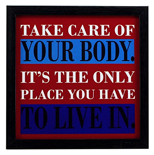 Image of Indianara 3 PIECE SET OF FRAMED WALL GYM ROOMS ART PRINTS 8.7 INCH X 8.7 INCH WITHOUT GLASS