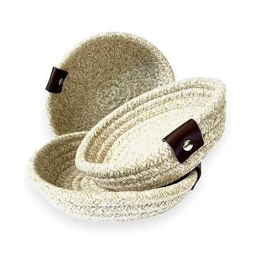 ASTER HOME Set de 6 Cestas de Algodón 100% Natural - Elegancia y ...