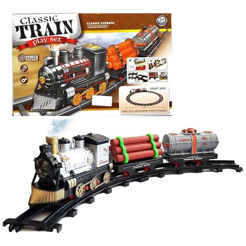 Image of 11 PCS Bullet Train Toys for Kids 3+ | High Speed Battery Operated Classic Retro Train for Boys and Girls Birthday Gift for Children Electric Locomotive Engine Metro Educational | Decor Items