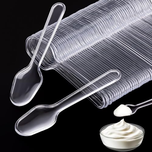 550 Pcs Tasting Spoons Disposable Mini，Small Sample Spoons for Tasting