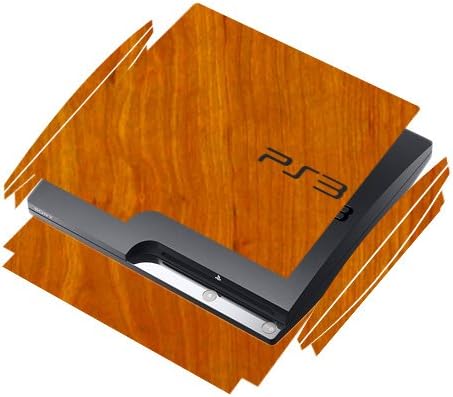 Skinomi Light Wood Full Body Skin Compatible with Sony PlayStation 3 Slim (Full Coverage) TechSkin Anti-Bubble Film
