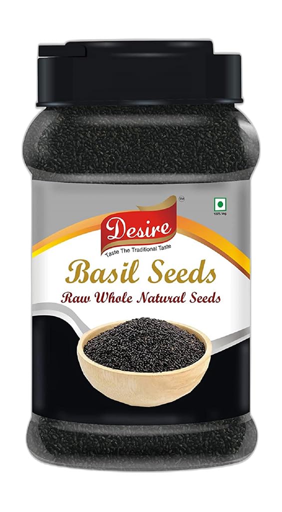 Desire Basil Seeds 500 Gram Jar |Tukmaria Seeds | Sabja Seeds | Seeds for Eating. (B07NVSK7WX) Amazon Price History, Amazon Price Tracker