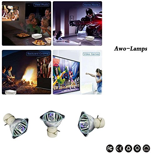 Lámpara de reemplazo AWO RLC-100 para proyector ViewSonic miniatura 5