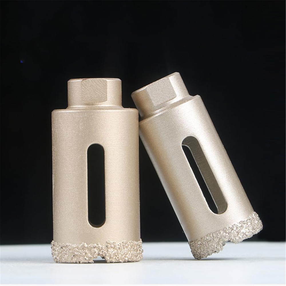 Wiertło z końcówką diamentową lutowaną próżniowo, Otwornica diamentowa z gwintem M14, lutowana na sucho, do płytek ceramicznych, granitu, marmuru 20-60 mm(35 mm)