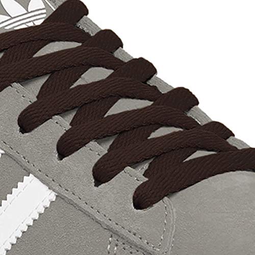 Image of Flat Shoelaces 5 /16 inch Wide Shoe Lace 2 Pair - For Canvas Sneaker Athletic Tennis Shoe Laces