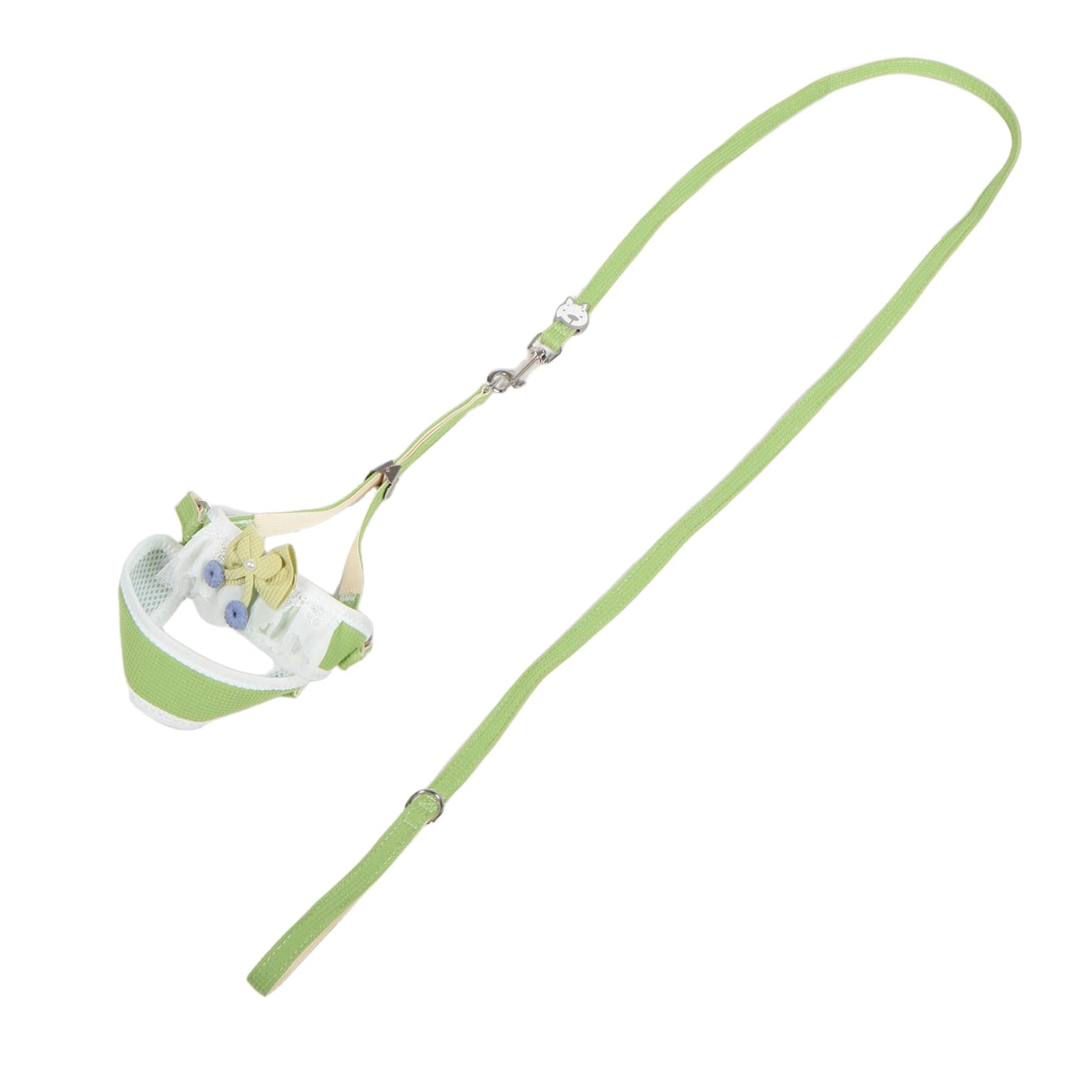 Hohopeti Cute Dog Leash Harness Set Cat Leash and Harness Adjustable Straps Sturdy for Dog Walking and Training