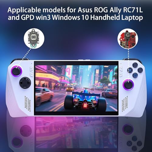 Image of Hall Effect Joystick Replacement for Asus ROG Ally RC71L, GPD Win3 Windows 10 Handheld Laptop Thumb Sticks 3D Joystick Replace Accessories