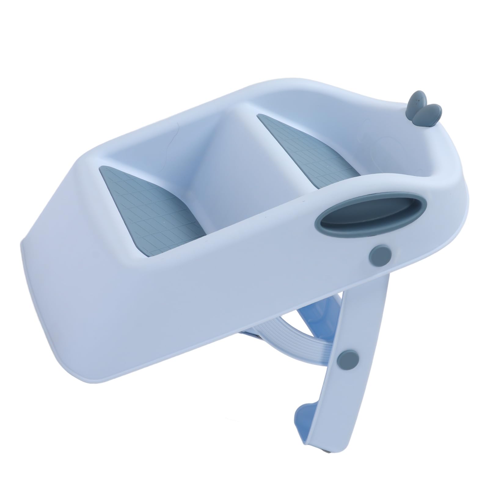 Taburete Plegable 3 en 1 para IR Al Baño para Niños, Taburete Antideslizante para Baño y Lavabo, 2 Escalones, 19,3 X 13 Pulgadas (Azul)