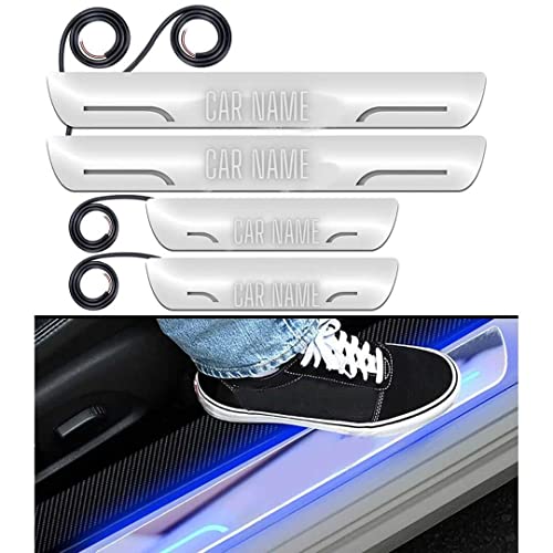 Image of Door Sill /Foot Step Stainless Steel Plates with Suzuki Vitara Brezza 2019-2026 (Set of 4 Pcs)