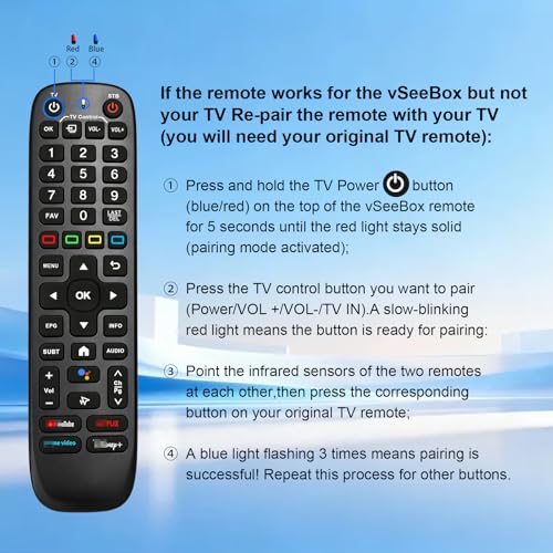 New Fit for Vseebox V6 Plus Remote Fit for vSeeBox V6plus Backlight Voice Remote Control,Fit for Vsee Box V5Pro,V3Plus/V3Pro,Intelligent Bluetooth Voice Remote. by PGLYOUNI - Used condition - Image 8