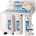 Bluonics 5 Stage Undersink Reverse Osmosis Water Systems for Drinking Water. NSF Certified Membrane. RO Home Purifier with 4G Tank and One Set of Filters