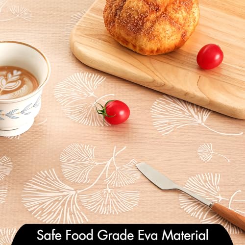Image of Cooyes Shelf Liner, Non Adhesive Drawer and Cabinet Liner, EVA Washable Oil-Proof Shelf Paper for Kitchen Cabinets, Refrigerator, Storage, Desks with Modern Pattern