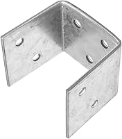 Vista 4 de 20 piezas de 2 x 4, 2 x 6, medio base de poste de viga, soporte de vigueta a conector para cubierta, madera, plateado