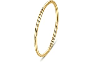 1mm 14K Gold Filled Rings for Women Girls
