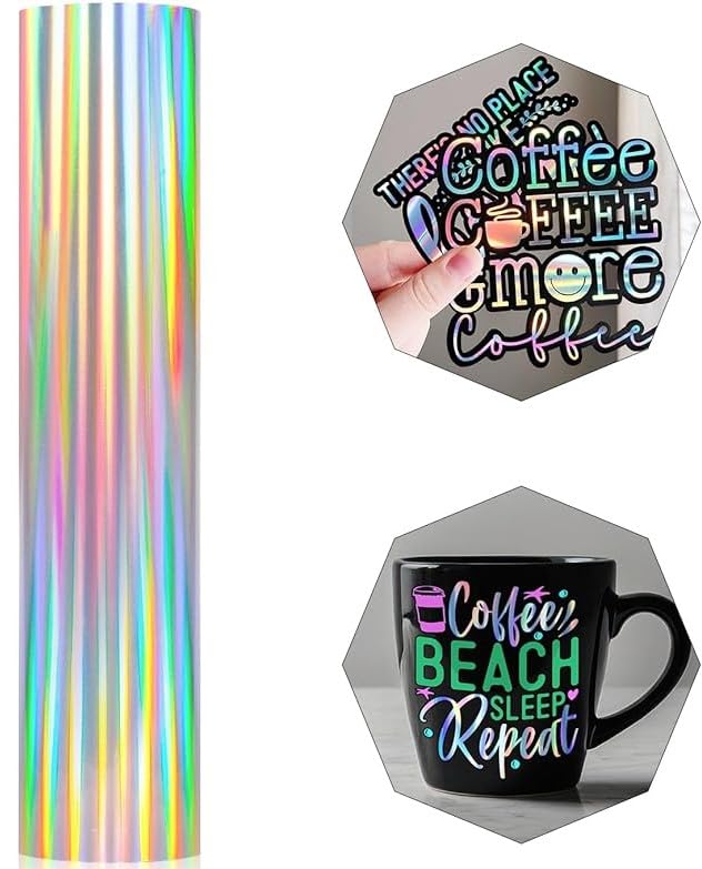 WALLMATE Vinyl Craft Paper Self Adhesive Sheet Silver Rainbow Waterproof Air Release Paper (38x121-Cm, Craft Rainbow) (B0D4V34YLP) Amazon Price History, Amazon Price Tracker