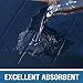 Flamingo P Memory Foam Bath Mat for Bathroom Fast Drying Soft Non Slip Absorbent Bathroom Shower Mats Rug, 20x32 Inches, Navy