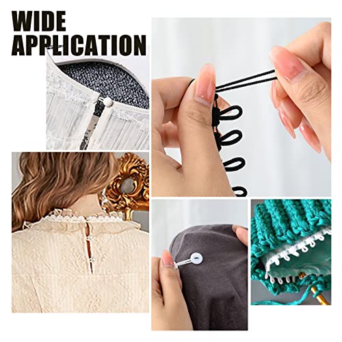 Nbeads 30 Yards 5 Styles Buttonhole Trim, White And Black Elastic Cord With Buttonhole Braid Trim Sewing Trim Stretch Band With Elastic Button Loops For Wedding Costume Diy Crafts Jewelry Home Decor #TOP5