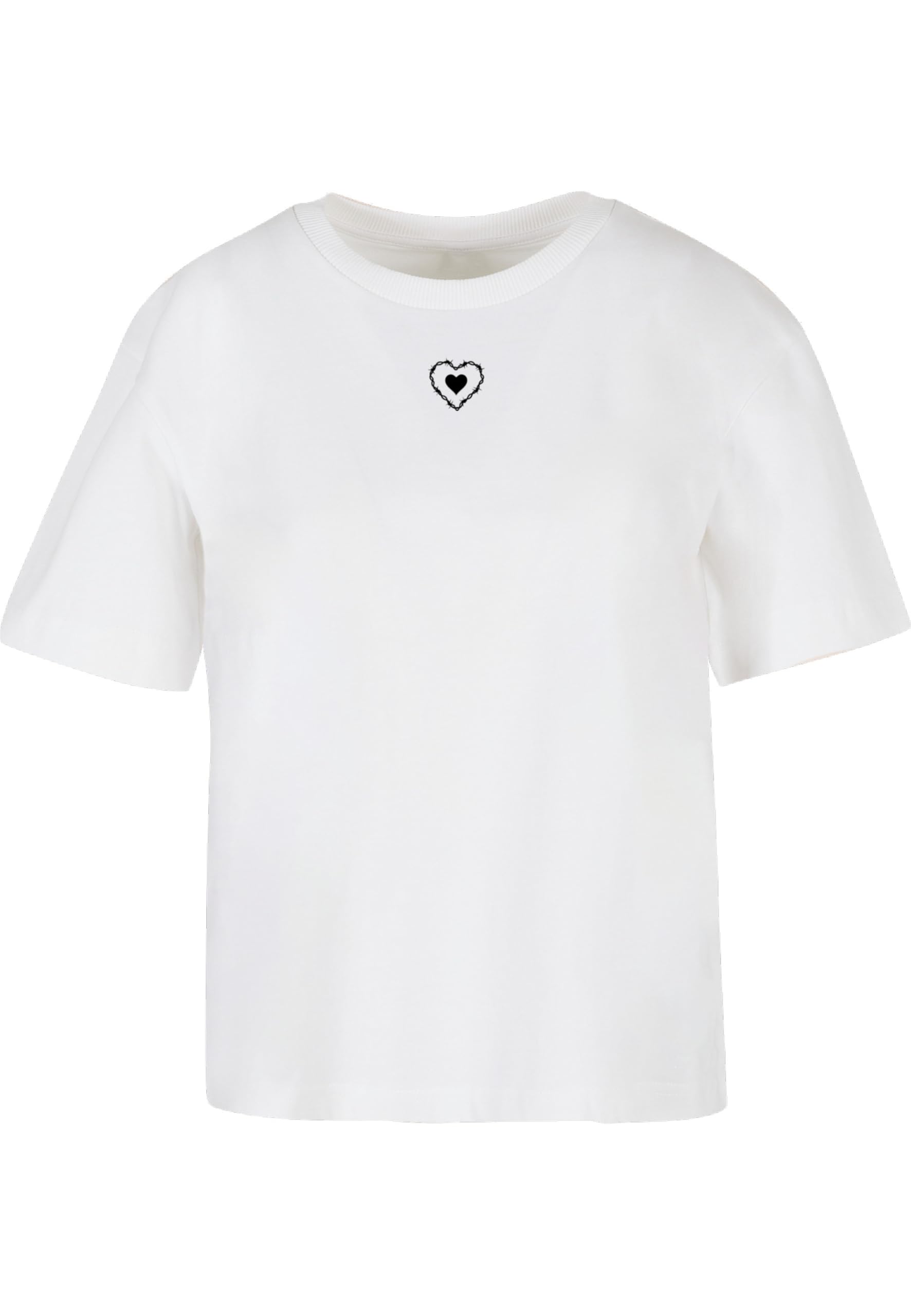 Miss Tee Damen Good Vibes Only Heart Tee