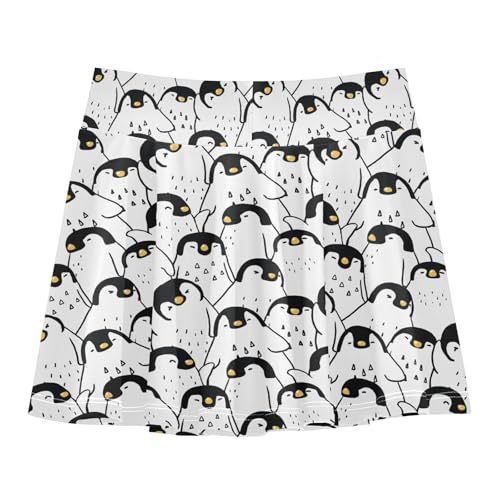 Girls Skorts High Waist Athletic Skirts with Shorts Stretchy Teens Performance Tennis3