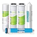 APEC Water Systems Filter-MAX-ESUV-SSV2 75 GPD High Capacity Complete Replacement Set for ROES-UV75-SS Reverse Osmosis Water Filter System Stage 1-6