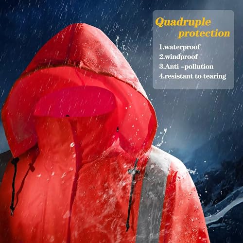 SRsafety Multi Color Premium Hooded Rain Coat2