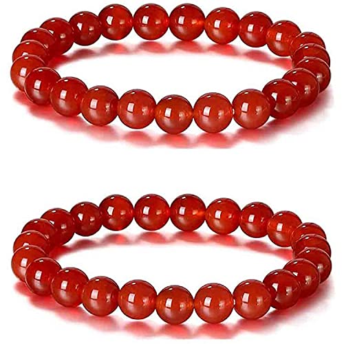 DOUFAN Roter Achat Krampfader Heilung Fußkettchen, Lymphdrainage Armband, Dreifach Infrarot Armband, Anti Schwellung Knöchel Armband, Anti Schwellung Energie Fußkettchen Cover