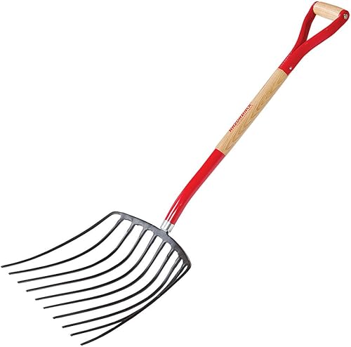 Miniatura 2 de 10-Tine Union Razorback - Tenedor de acero forjado, mango D-Grip de 30 pulgadas