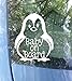 43LenaJon Divertido vinilo para coche de pingüino a bordo, nuevo bebé, baby shower, bebé a bordo, etiqueta engomada del parachoques del bebé, pingüino, etiqueta engomada linda del animal