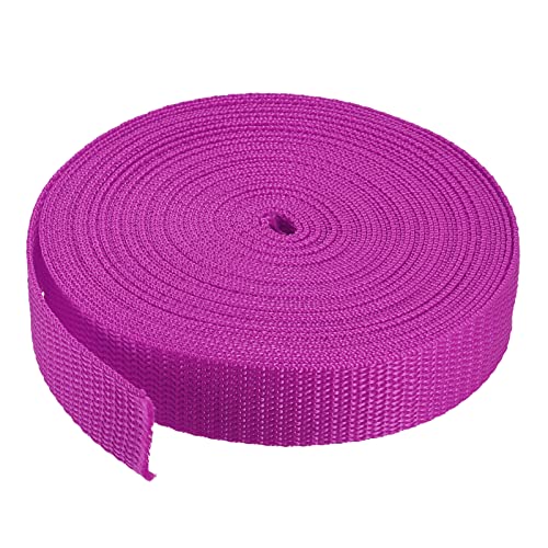 Correa de polipropileno pesado MECCANIXITY de 1 pulgada y 10 yardas color rosa oscuro para exterior
