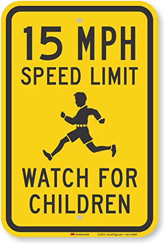 Amazon.com: SmartSign: Speed Limit Signs - 15 MPH