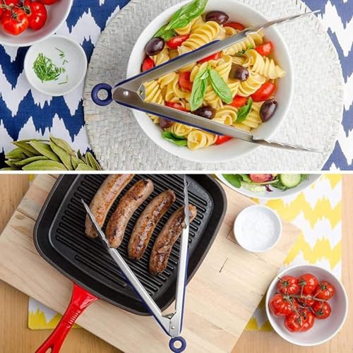 Image of Kitchen Expert Silicone Tong for Air Fryer | for Kitchen Use | Tong for Serving | BBQ | Pakkad /Chimta | Cooking Utensils