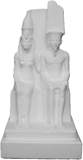 Amazon 石膏像 ａ ３６９ アモン神とムト神 ｈ １８ｃｍ 置物 オブジェ オンライン通販
