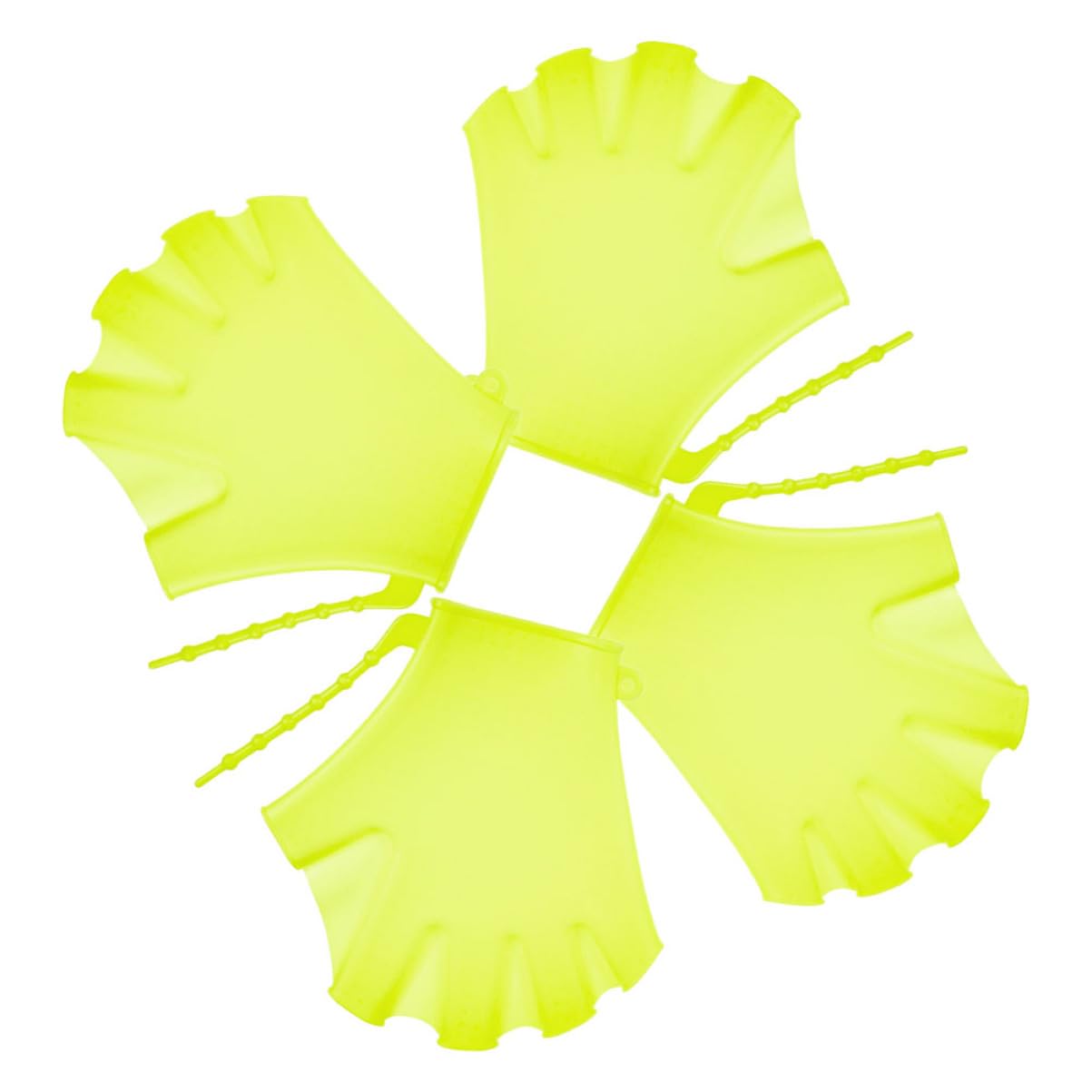 KICHOUSE 4pcs Silicone Swim Paddles for Webbed Water Gloves for Swimming Training Breathable and Sweat Absorbing for Beginners Pool Activities and Water Sports