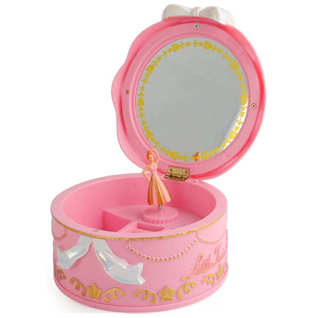 DKIUGL Girls Musical Jewelry Boxes Rotating MusicGramophoneBirthday Gifts