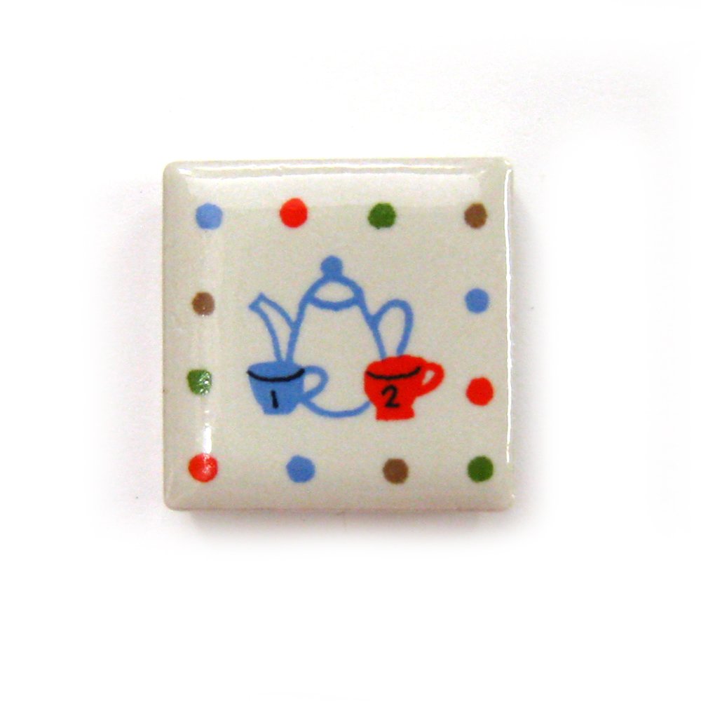 Alta Pichi Tile 5 Pot, Size (W x D x H): Approx. 0.9 x 0.2 x 0.9 x 0.9 inches (2.2 x 0.62 x 2.2 x 423P