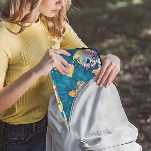 Funda para portátil 13-14 pulg con diseño de mapa miniatura 6