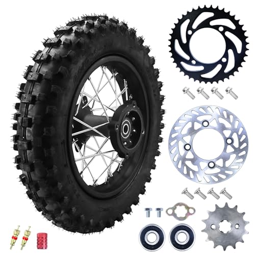 RUIQIMOTO 3.00-10 Rear Wheel with Sprocket