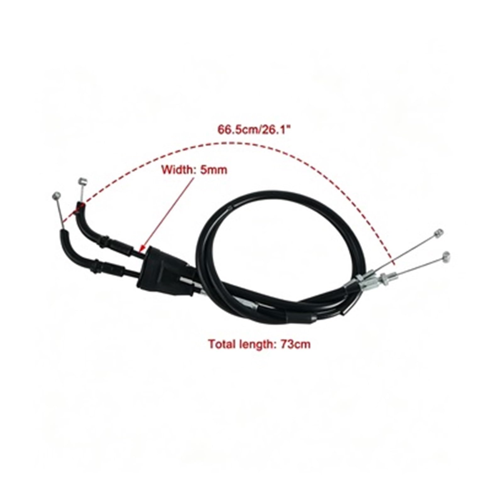 Accessori Moto Cavo Comando Acceleratore Doppio Acceleratore Allungato | Compatibile con Yamaha YZF-R1 YZF R1 inossidabile intrecciato